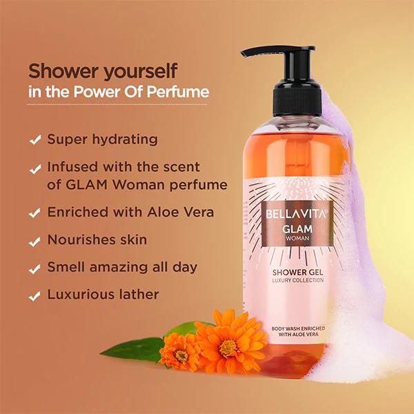GLAM Woman Shower Gel - 500ml (IOCL) - Image 3