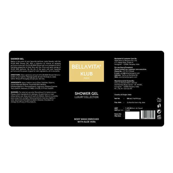 KLUB Man Shower Gel - 500ml - Image 9
