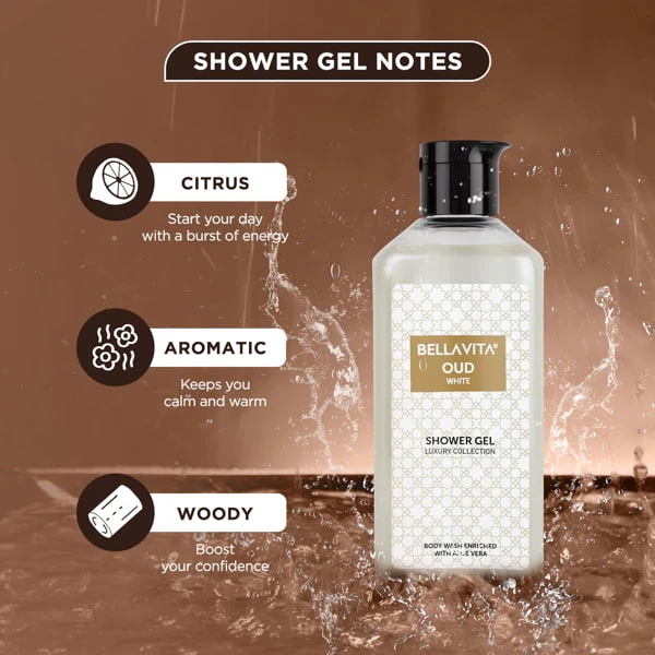 OUD WHITE Shower Gel - 250ml (IOCL) - Image 6